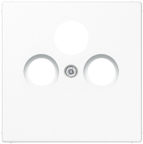 Лицевая панель Jung LS990 для 3-м. розетки TV+R+SAT белый картинка